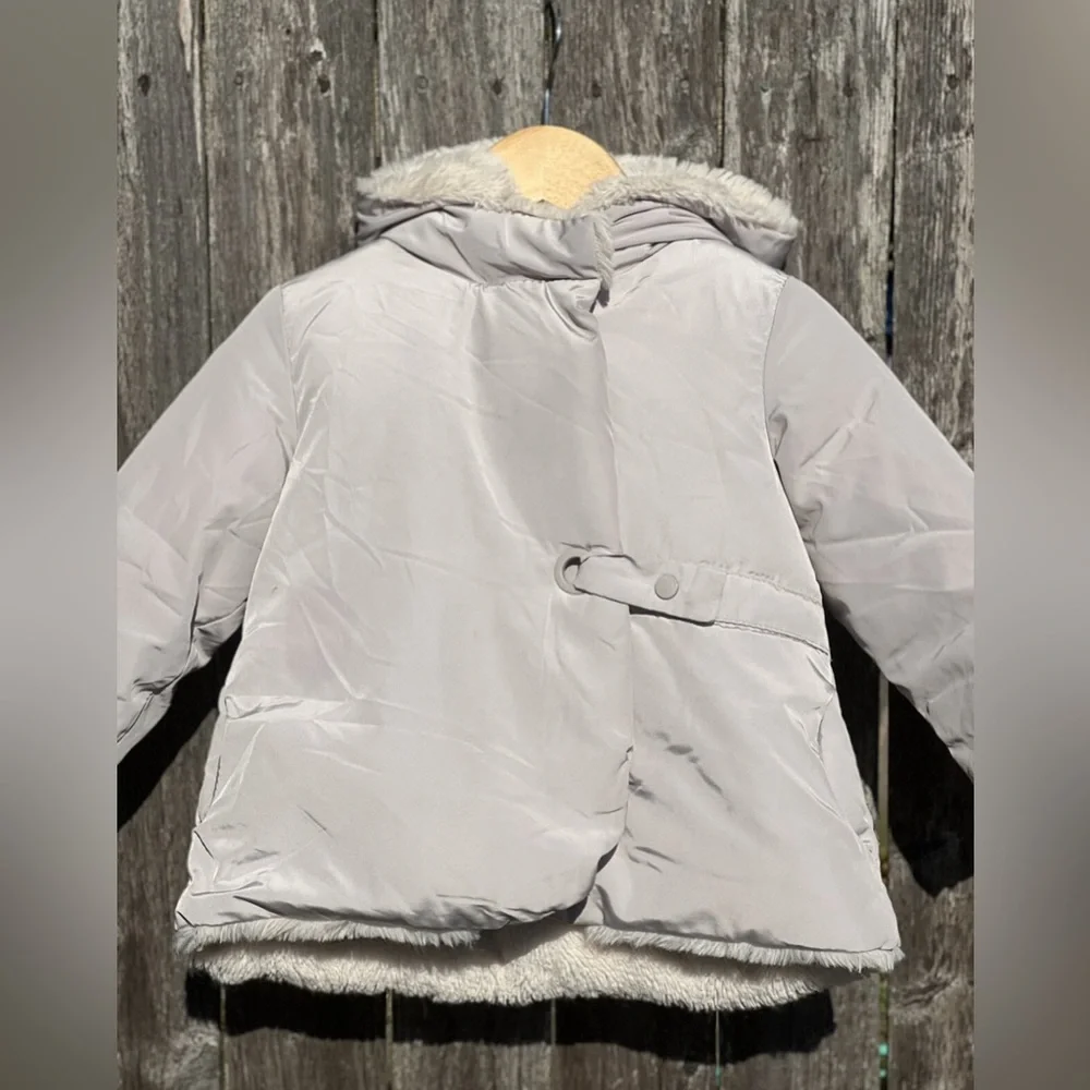 Zara Baby Outerwear Collection Puffer Faux Fur Lined Hooded Coat